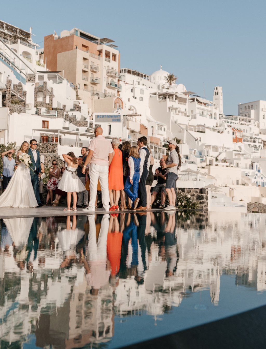 Romantic Wedding  In Santorini