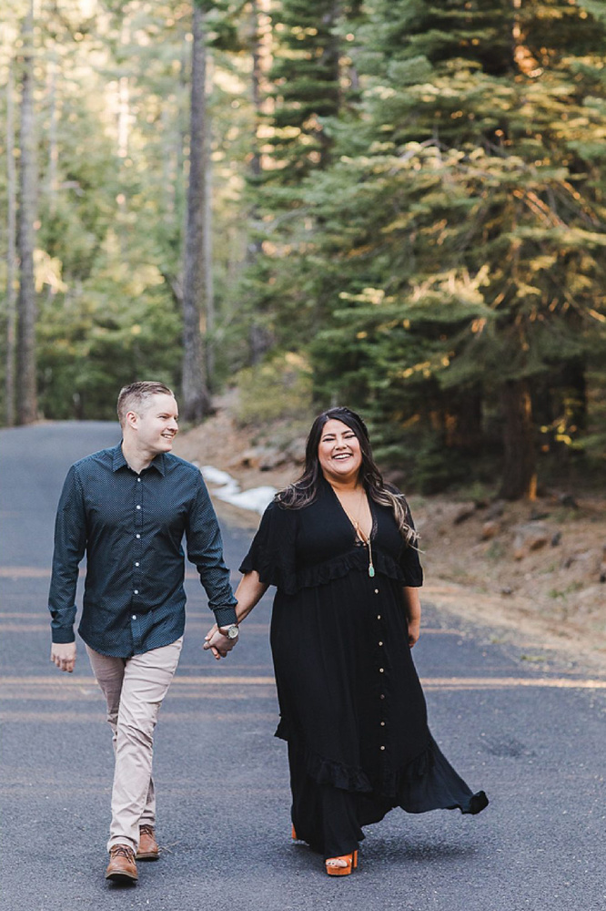 Forest Engagement Photos In The California Mountains