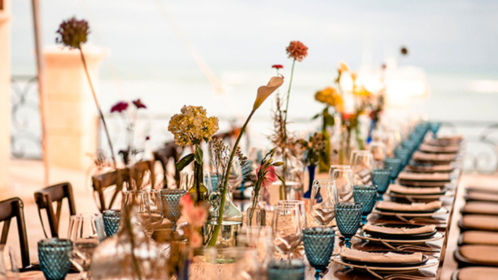 Destination Wedding In Front Of The Caribbean Ocean