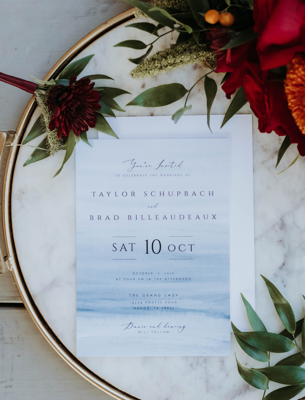 Autumn Elopement At The Grand Lady Austin