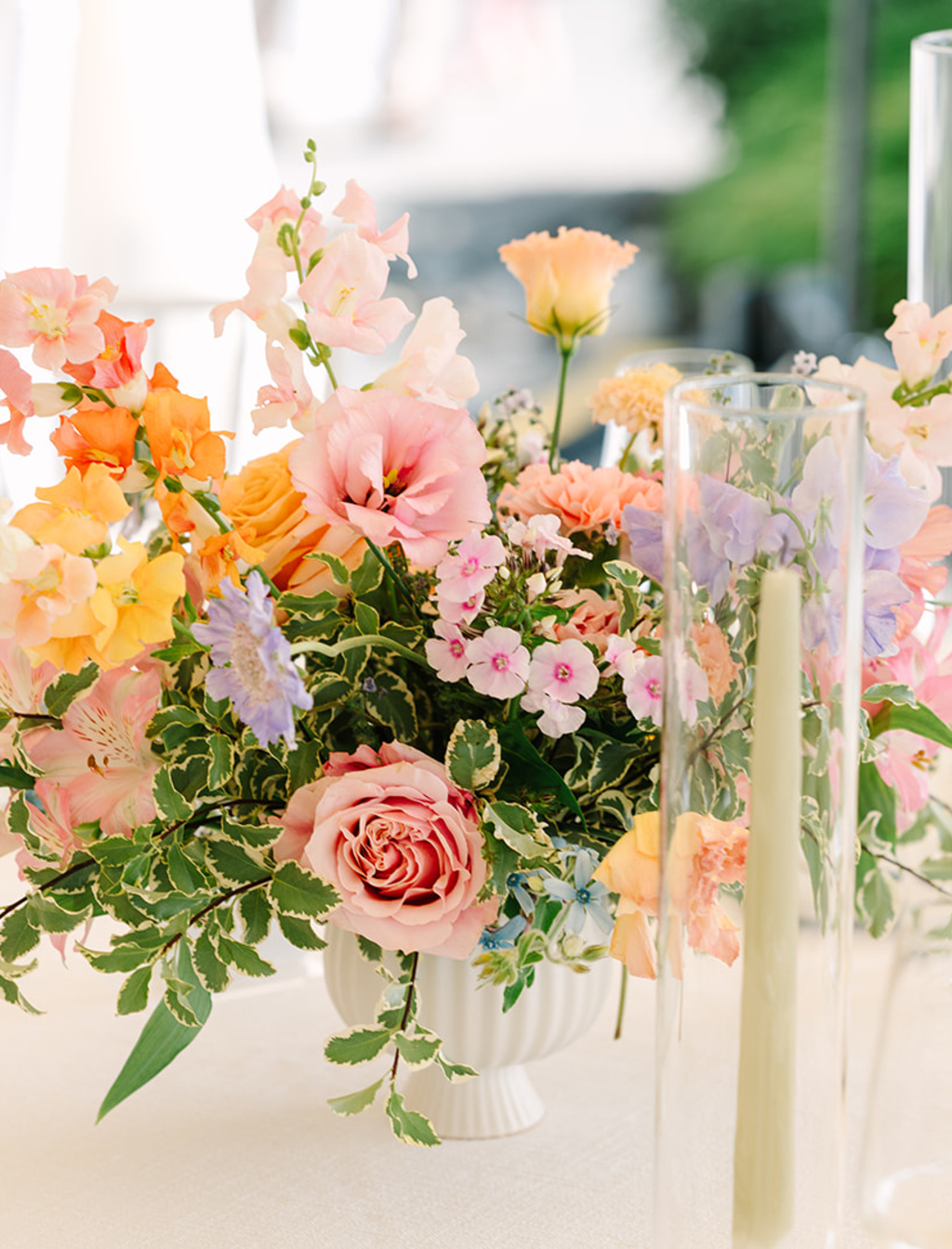 Soft Pastel Florals On Seattle's Waterfront