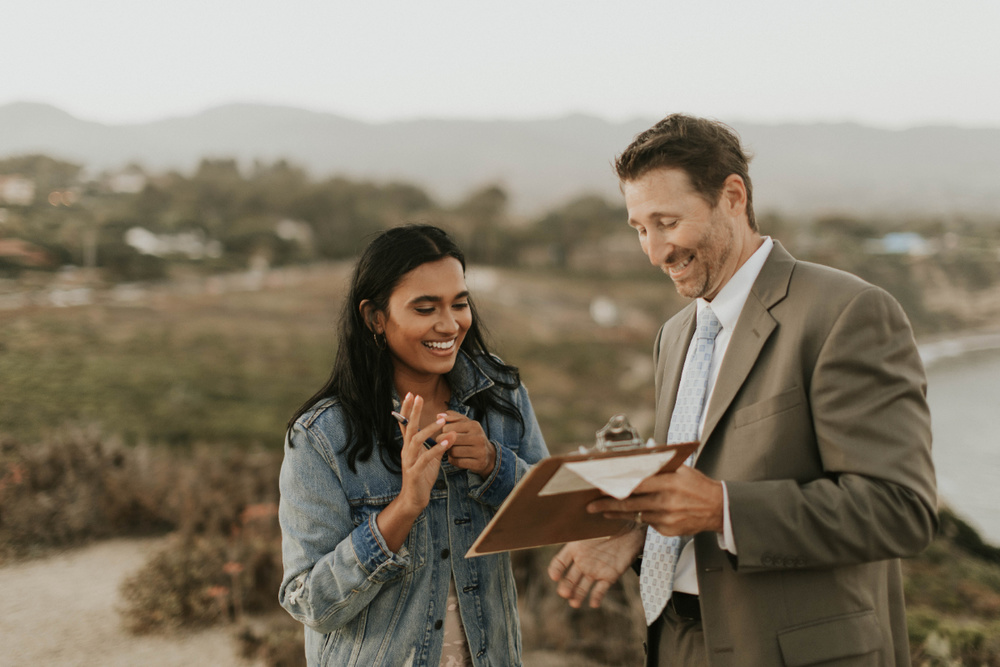 Kat + Jeremy, Golden Malibu Elopement At Point Dume