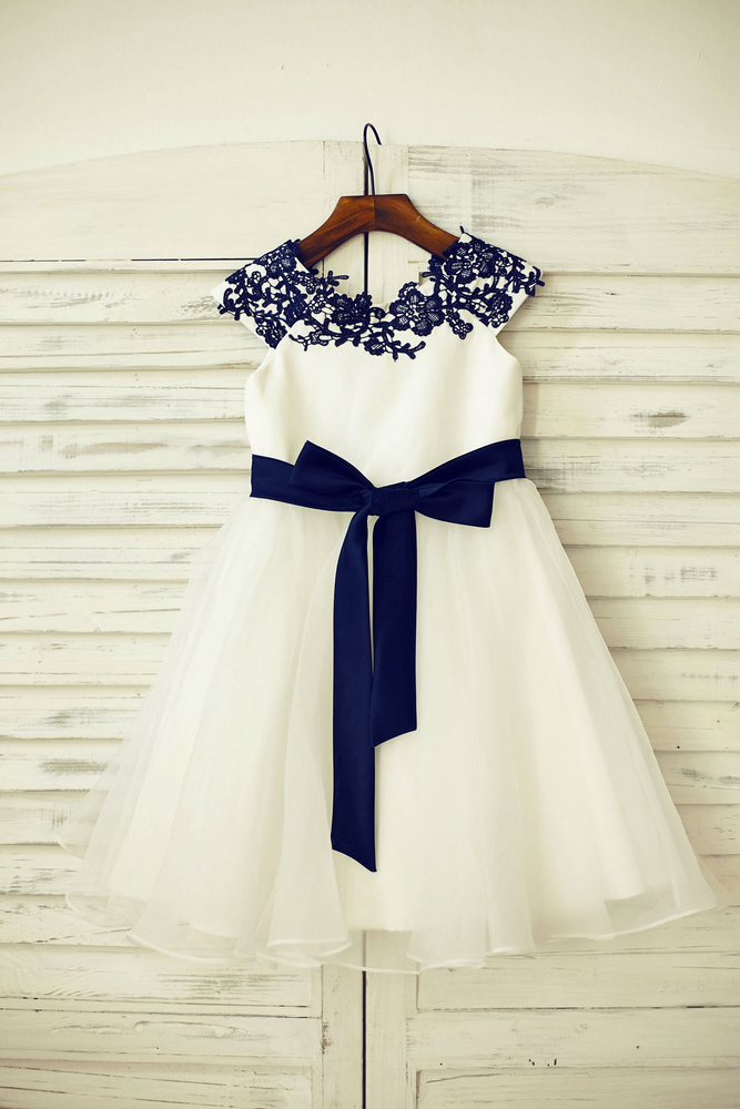 Affordable Flower Girl Dresses For Nautical-themed Beach Wedding
