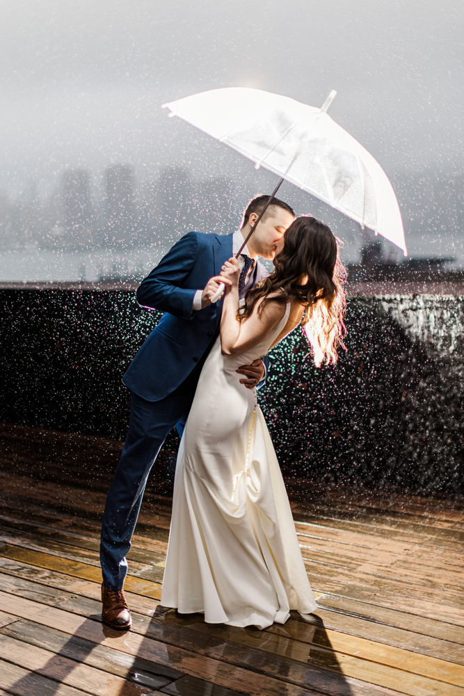 Rainy Spring Greenpoint Loft Wedding