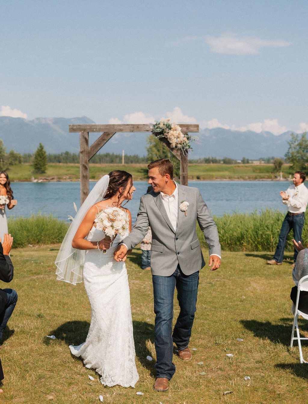 Addyson And Bransen's Barn Wedding In Kalispell, Montana