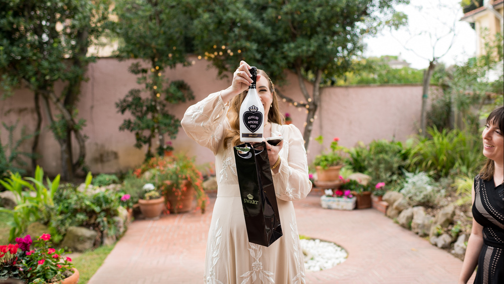 A Pink Villa Wedding Outside Rome