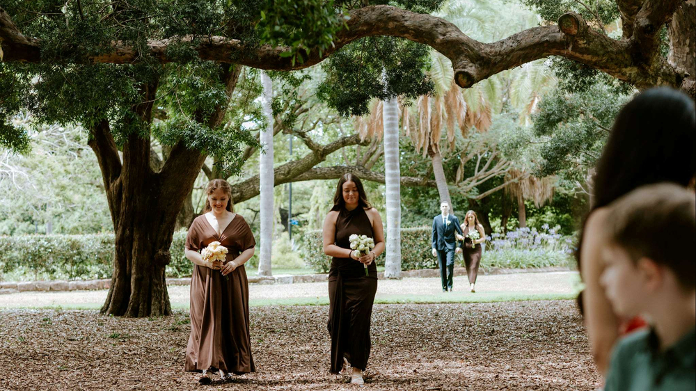 A Fun & Playful Brisbane City Botanic Gardens Wedding