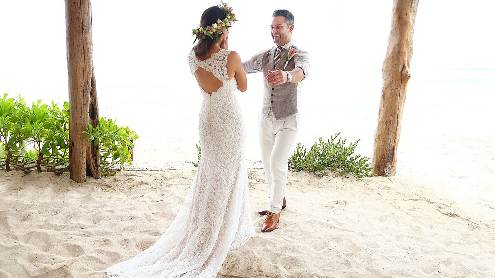 Beach Glam Wedding In Riviera Maya