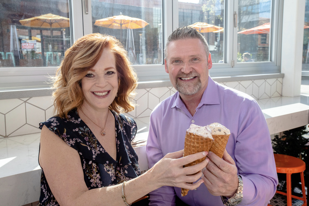 Unique & Fun Engagement Session At Jeni's Ice Cream Parlor In Charlotte