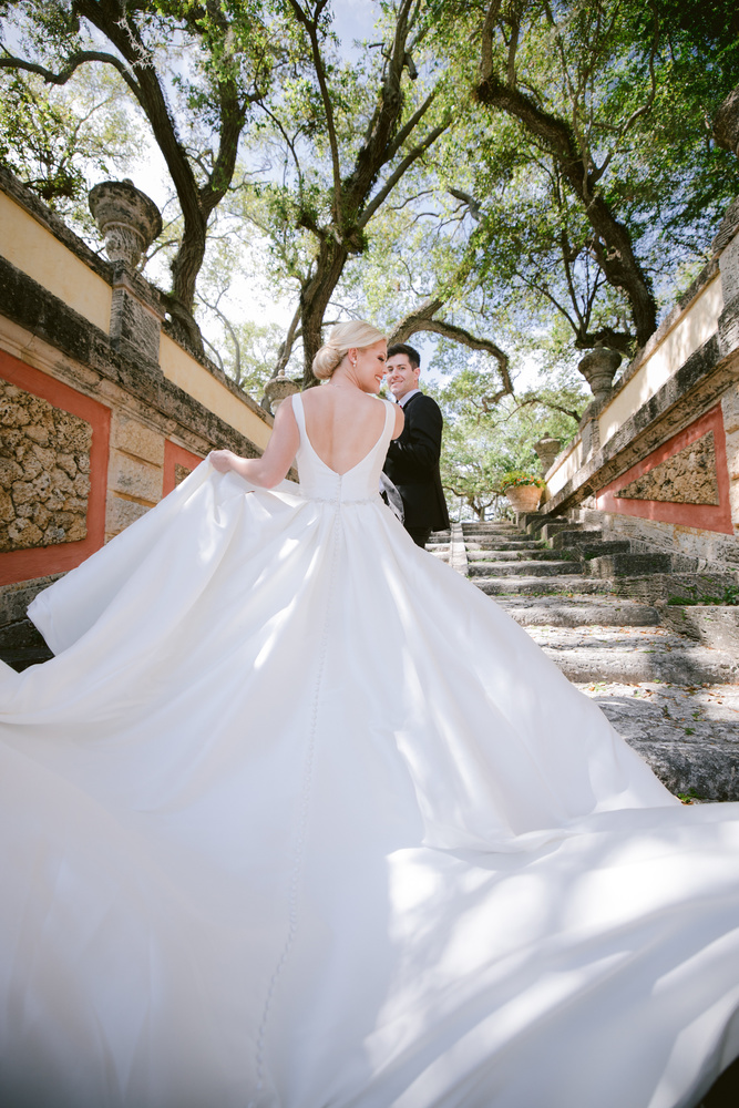 Beautiful Vizcaya Gardens Wedding