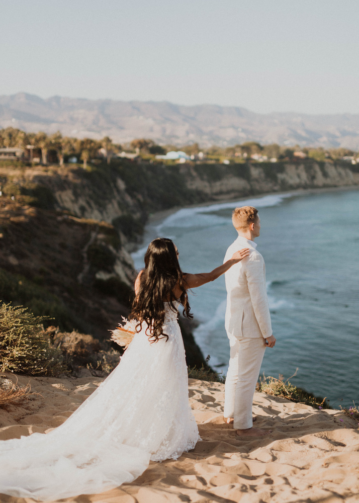 Kat + Jeremy, Golden Malibu Elopement At Point Dume