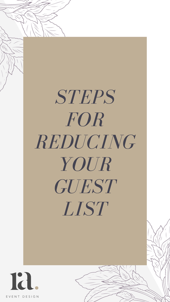 Wedding Pivot | How To Reduce Guest List