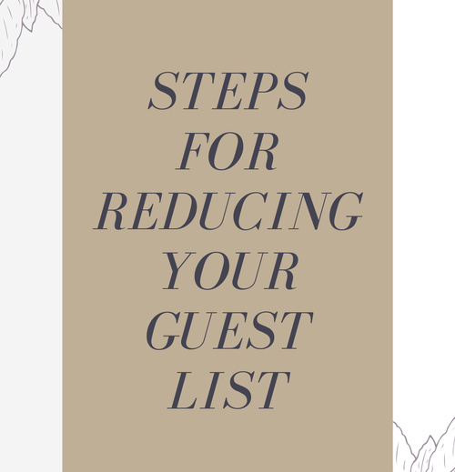 Wedding Pivot | How To Reduce Guest List