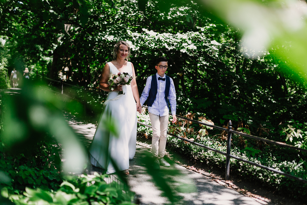 Intimate Wedding Ceremony In Central Park.
