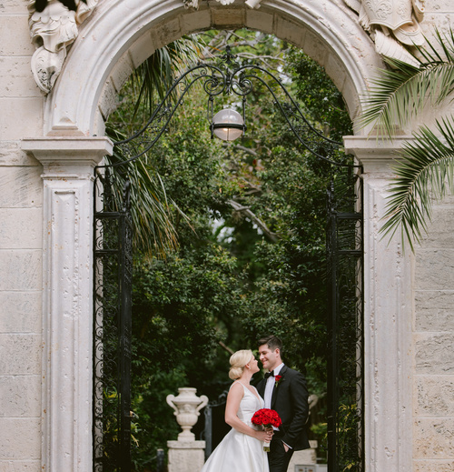 Beautiful Vizcaya Gardens Wedding