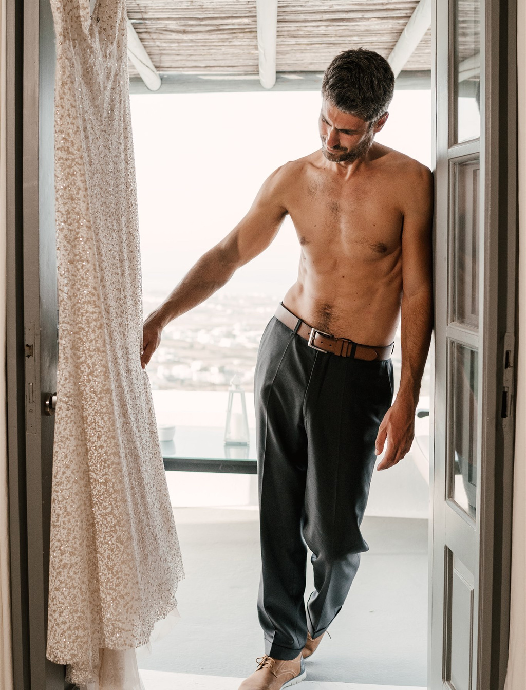 Bright, Bold, And Romantic Elopement In Santorini