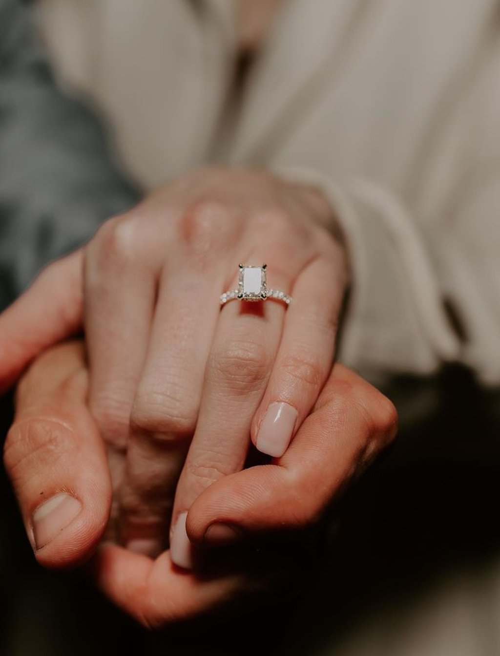 White Gold & Yellow Gold Engagement Rings