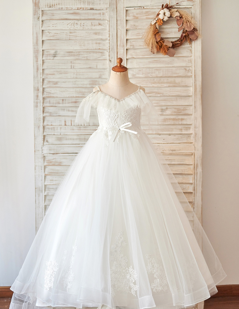 Best 8 Ivory Flower Girl Dresses With Bows For 2021