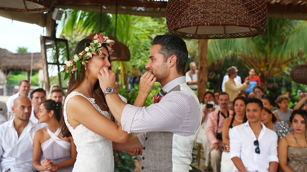 Beach Glam Wedding In Riviera Maya
