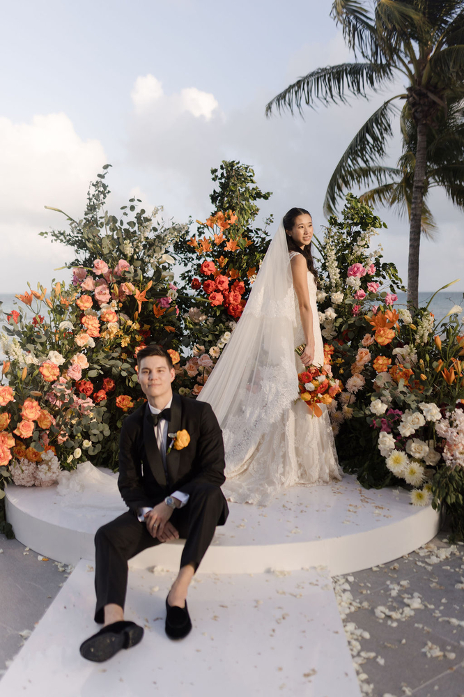 Jackie & Julien’s Bold Luxury Wedding At Garza Blanca Cancun