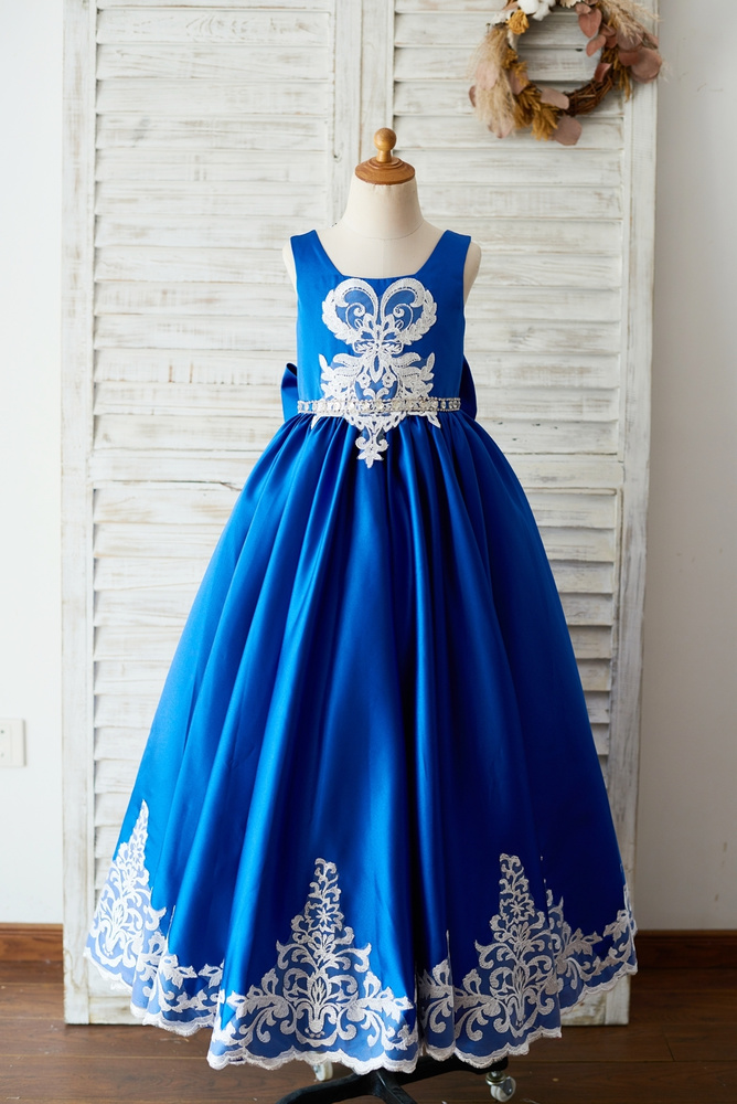 8 Blue Tulle Flower Girl Dresses For Every Style And Budget