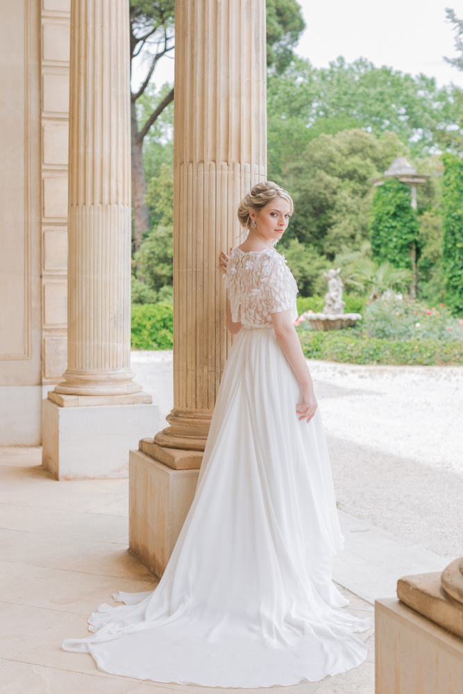 Dusty Blue Romantic Wedding Inspiration At Château D'astros