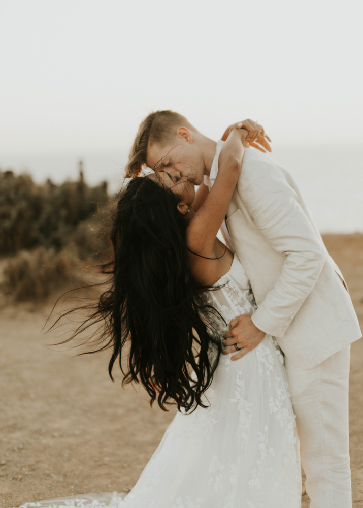 Kat + Jeremy, Golden Malibu Elopement At Point Dume