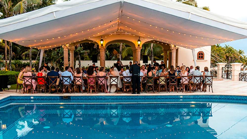 Destination Wedding In Front Of The Caribbean Ocean