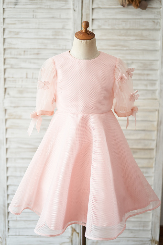 12 Super Cute Pink Flower Girl Dresses Under $100