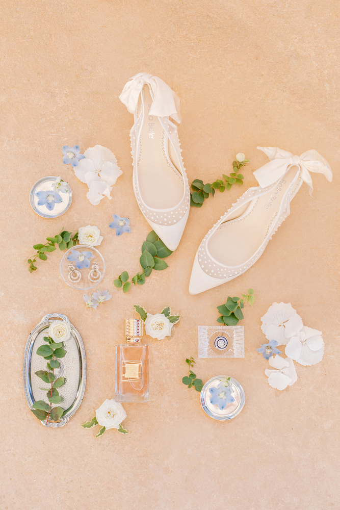 Dusty Blue Romantic Wedding Inspiration At Château D'astros