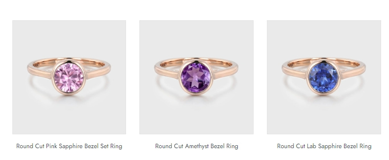 Elevate Your Style: Bezel Rings With Various Cuts And Stunning Gemstones