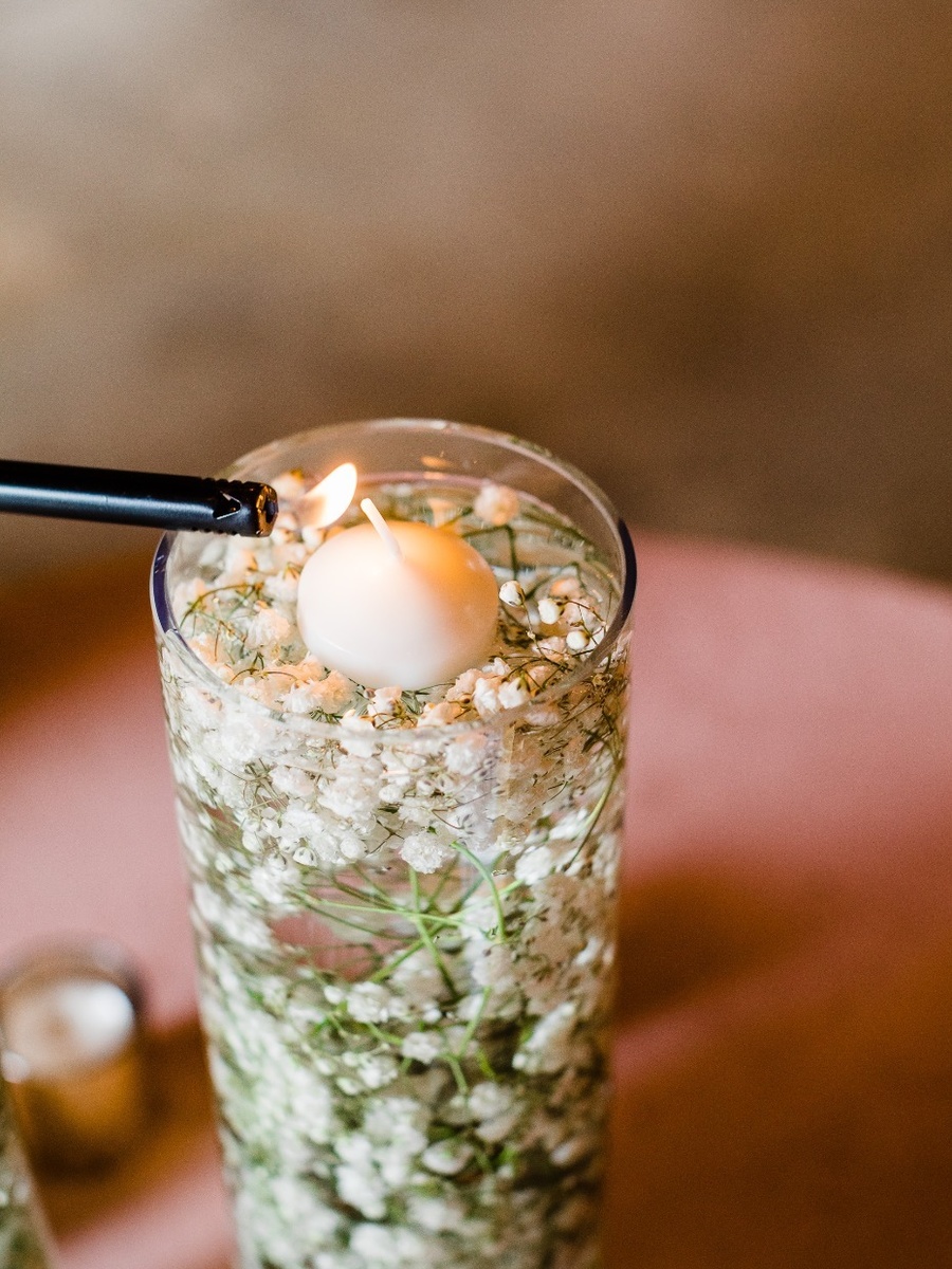Floating Candles | Set of 36 Floating Candles, 3 inch White Dripless Wax Burning Candles